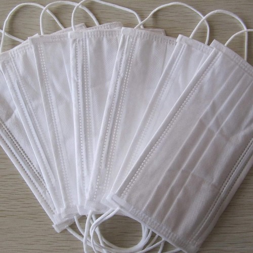 Disposable White Protective Face Masks 3ply Medical Grade Pk 50 - IN STOCK