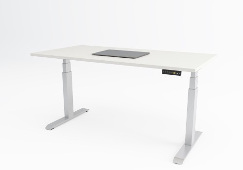 Flexible Electrical Sit Stand Desk - 1200 x 800 Desk White Top & Electrically Height Adjustable White Frame