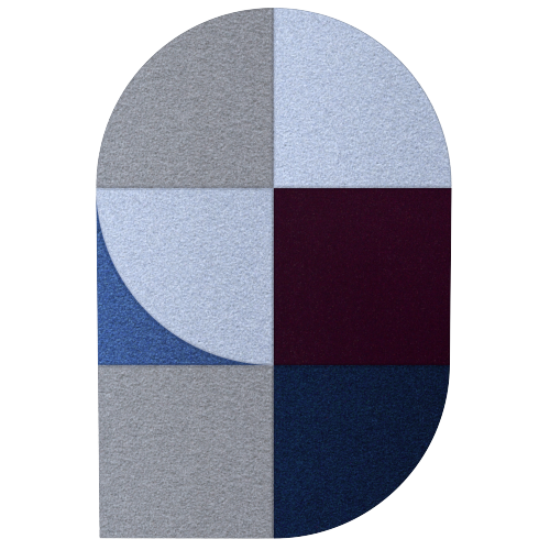 Fluffo ART wall panels - Fan 1 Plum