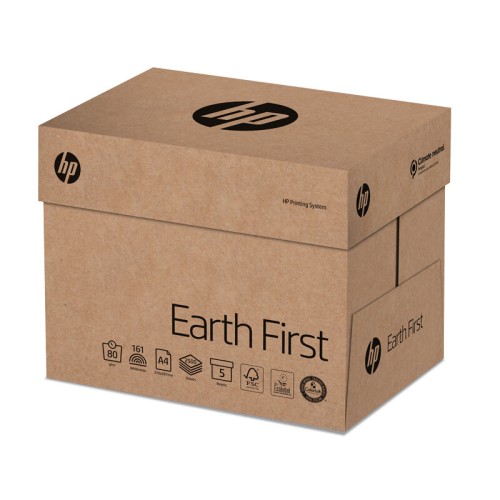 HP Earth First, White, Copier paper, Woodfree ECF, 80gsm  A4 Pk 2500