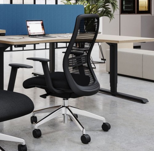 NV Black Vinyl Chair