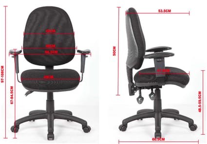 Sestri Office Chair with Adjustable Armrests
