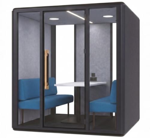 Zeno 4 Person Pod with Sofa and Table, assembly charge applies