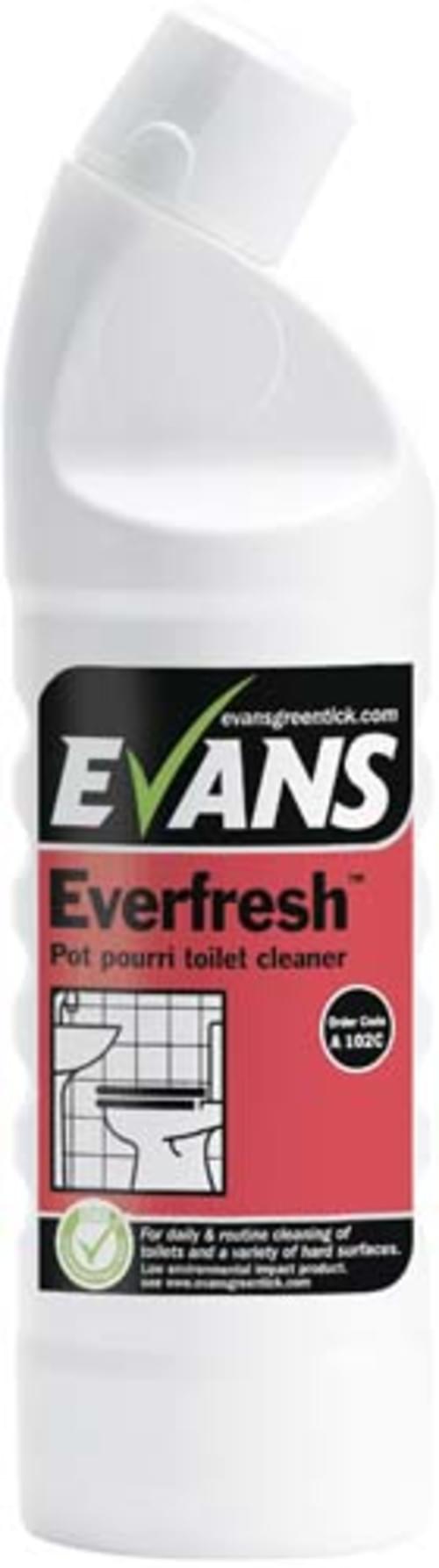 Evans Vanodine Toilet and Washroom Cleaner 6 x 1 litre