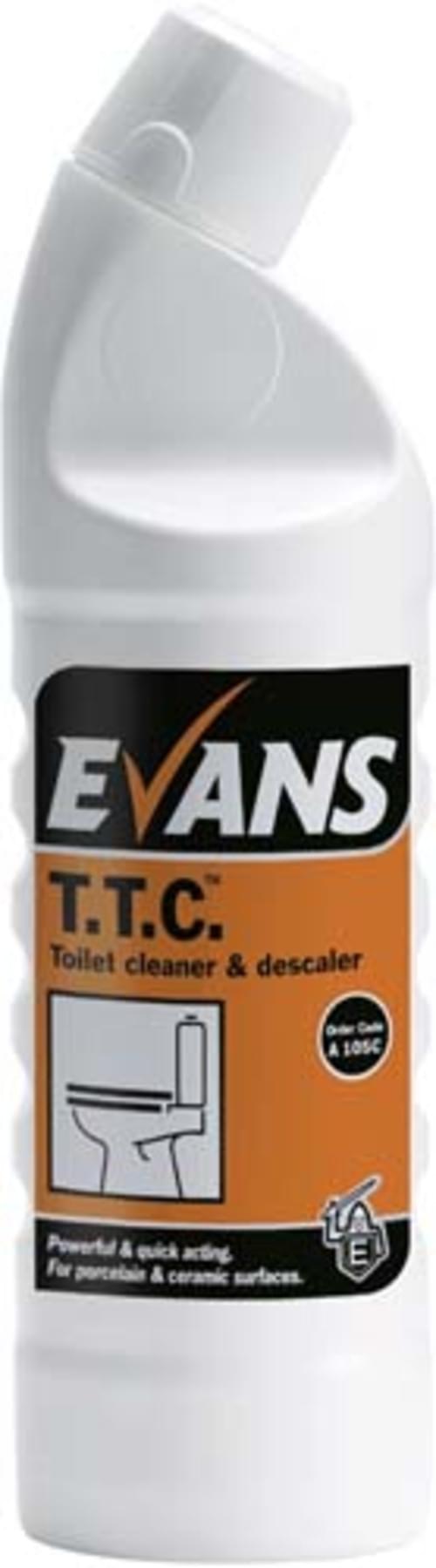 Evans Vanodine Thick Toilet Cleaner and Descaler 6 x 1 litre