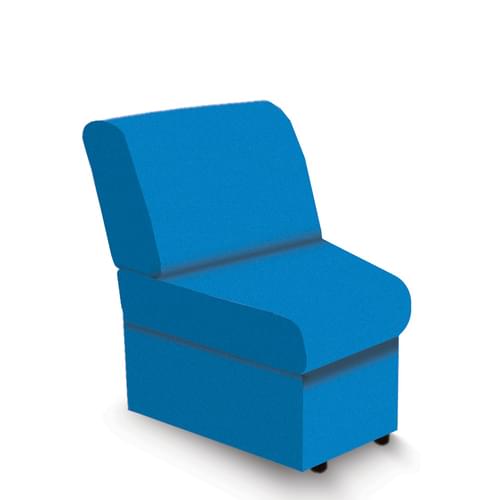 Contemporary Modular Fabric Low Back Sofa - Concave