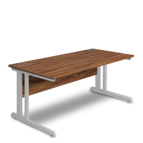 Rectangular Desk - 1600mm Wide with Cable Management & Modesty Panel