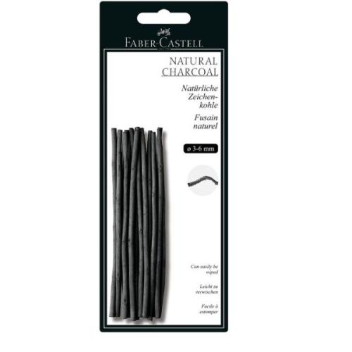 Faber Castell  Natural Charcoal Sticks 3-6MM