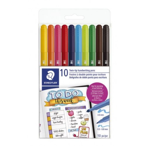 Staedtler Double Ended Handwriting Pens / Markers
