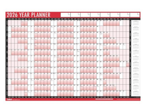 Tallon Unmounted Year Planner 2026