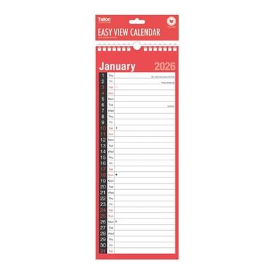Tallon Easy View Calendar 2026