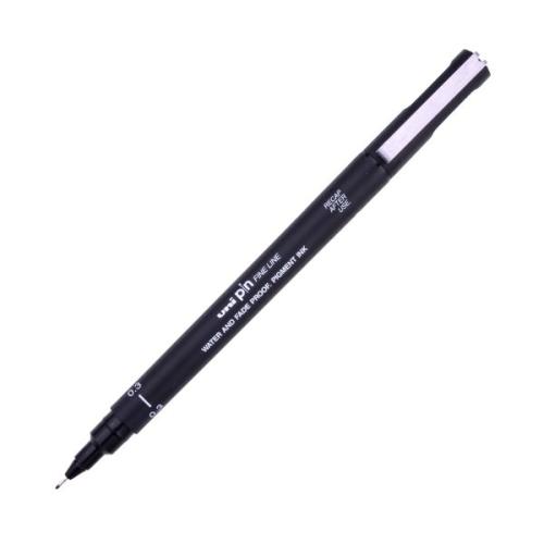 Uni Pin Fine Black Pens 0.3