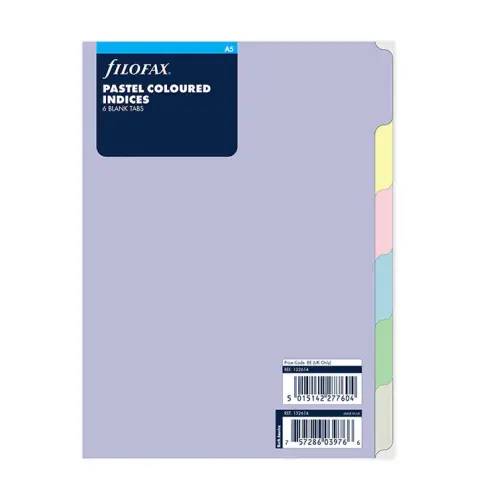 Filofax A5 Coloured Indices