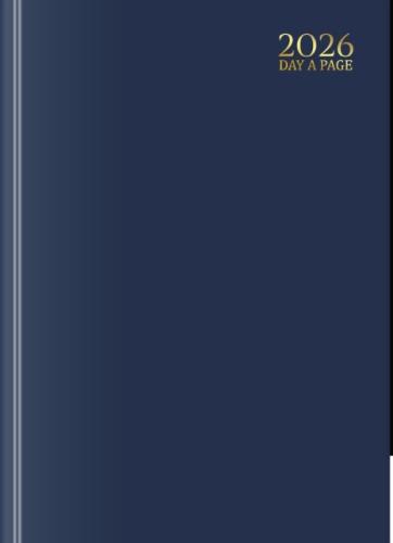 Acorn A4 Classic DAP Desk Diary Navy Cover 2026