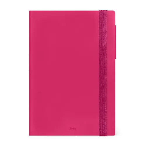 Legami Medium Weekly Diary with Note Pages 2026 Raspberry