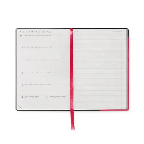 Legami Weekly Diary with Notes Page Medium -  Cherry Bomb 2026