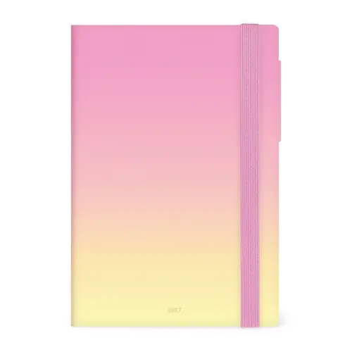 Legami Medium Weekly Diary with Notebook 2027 - Sunrise Lover