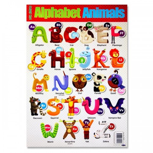 Clever Kidz Wall Chart - Animal Alphabet