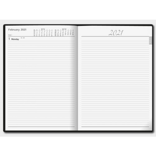 O'Briens A4 2 Pages per Day Diary 2021