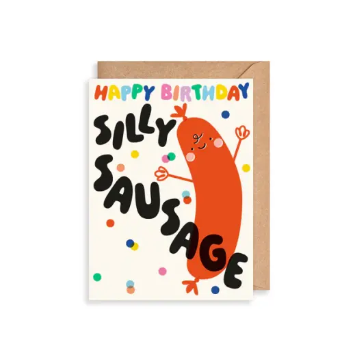 The Art File Silly Sausage Card