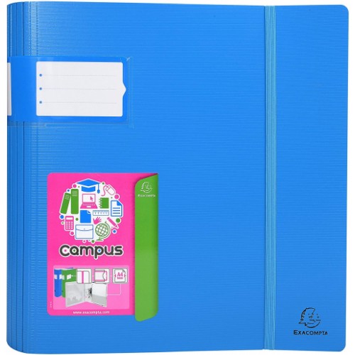 Lever arch file Campus Light PP 80mm spine A4+ Blue