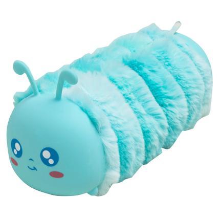 Excompta Blue Furry Caterpillar Pencil Case