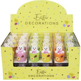 Eurowrap Bunnies In Bucket Decorations
