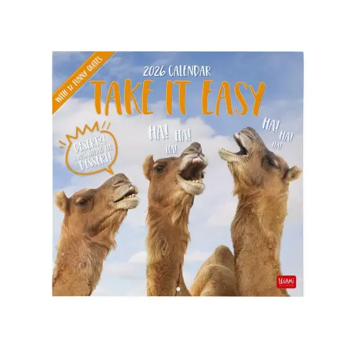 Legami 2026 Wall Calendar - Take it Easy