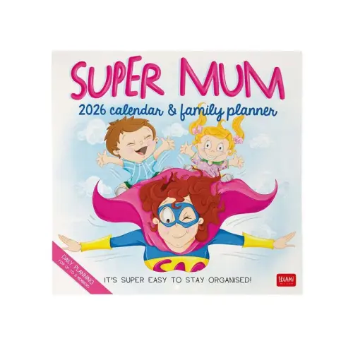 "Super Mum" Family Planner Calendar 2026