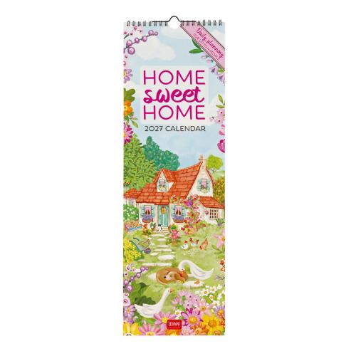 Home Sweet Home Slim Family Planner Calendar 2027