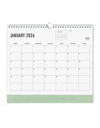 Conscious 2026 Wall Calendar Sage