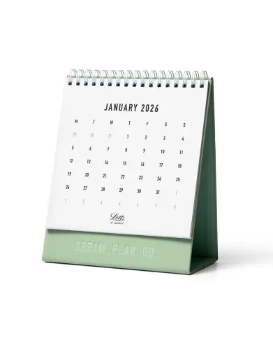 Letts Conscious 2026 Desk Calendar Sage