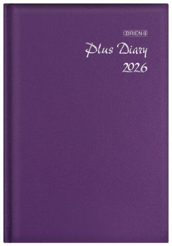 O'Briens A5 Padded Day per Page Diary 2026 - Assorted Cover Colours