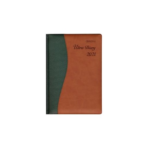 O'Briens A5 Ultra Deluxe Executive Day/Page Diary 2021