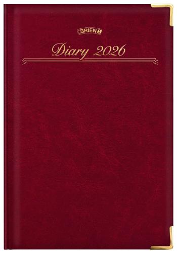 O'Briens A5 Day per Page Executive Diary 2026 - Assorted Cover Colours