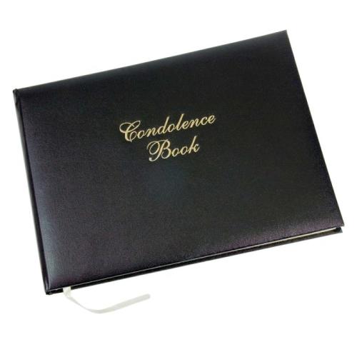 Esposti Book of Condolences Black with Presentation Box