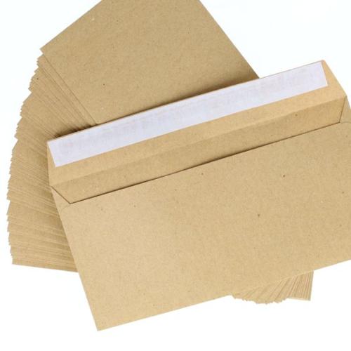 Premail DL Peel & Seal Envelopes - Manilla