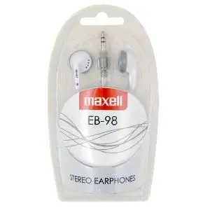 Maxell EB-98 Stereo Earphones White