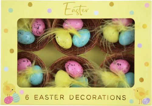 Eurowrap Easter Egg in Nest Decorations