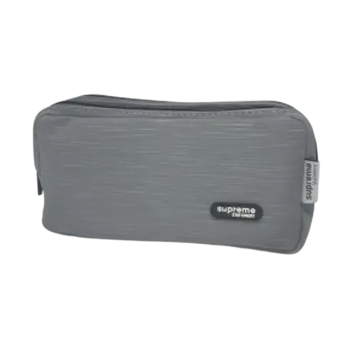 Supreme Double Pencil Case - Grey