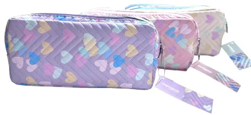 Supreme Heart Themed Double Pencil Case