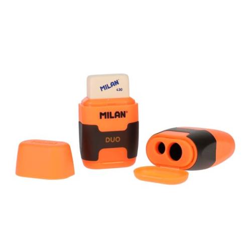 Milan Compact Twin Hole Sharpener/Eraser