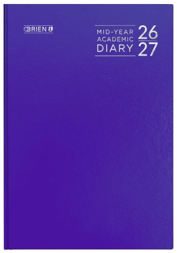 O'Brien's A5 Week to View Academic Diary 2026/27 Assorted Colours
