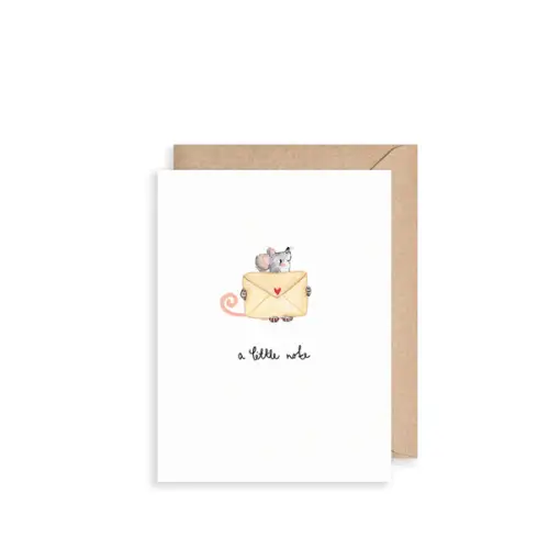 Louise Mulgre Mini Card - Mouse A Little Note