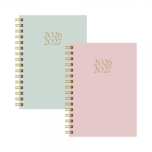 A5 WTV Plush Spiral Academic Diary