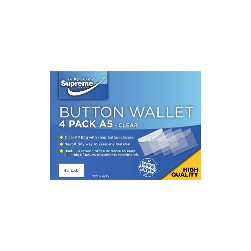 Supreme A5 Button Wallets