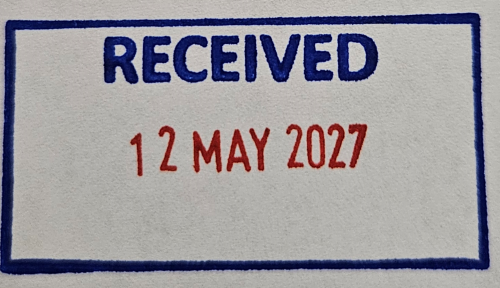 Colop Printer S260 Dater with "RECEIVED"