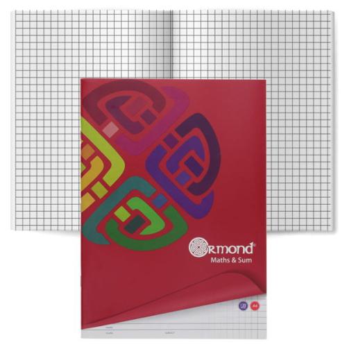 Ormond A4 120pg Maths Copy Book 7mm
