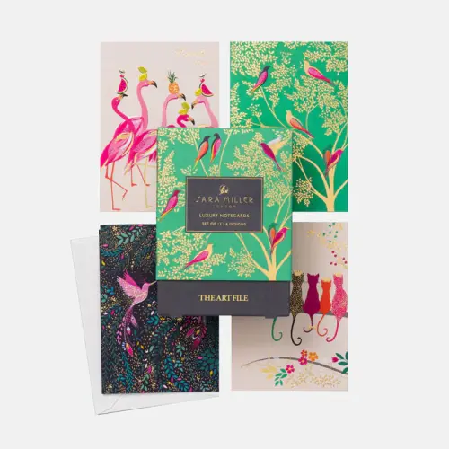 Sara Miller 12 Luxury Notecards