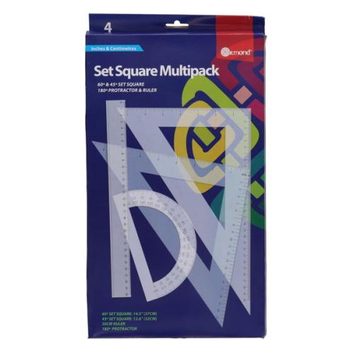 Ormond 4pce Multi-pack Set Square Set